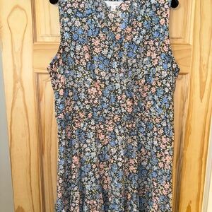 LC Lauren Conrad Ruffled Floral Dress - Blue, Pink, Yellow